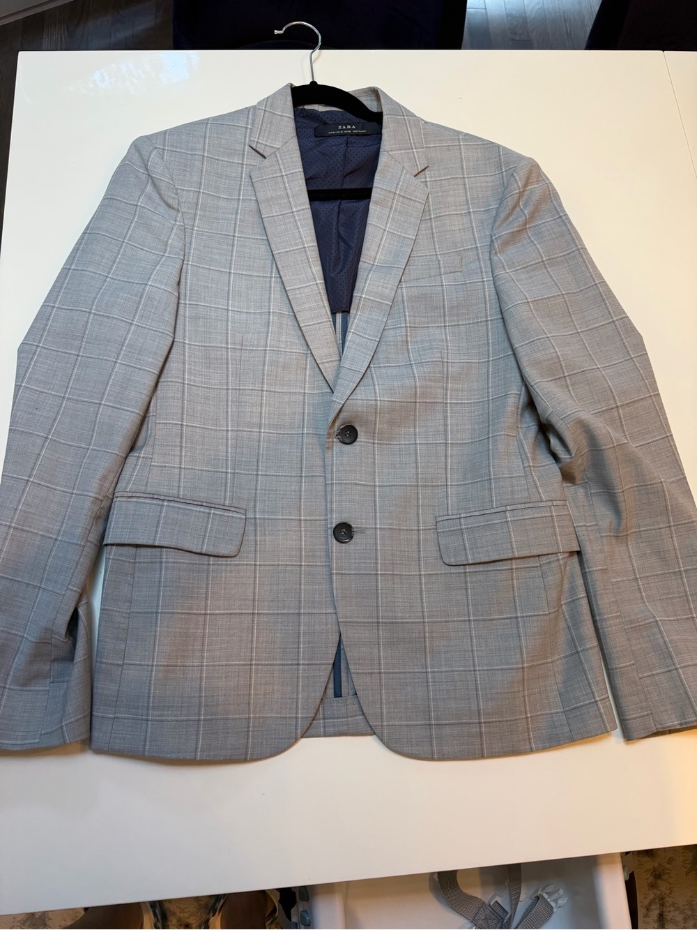 Zara Gray Windowpane Sport Coat